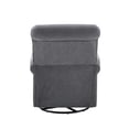 thumbnail image 6 of Modern Essentials Bella Upholstered Glider Swivel Rocker Chair, Gray, 6 of 9