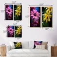 thumbnail image 4 of Designart "Dew Drops on Marguerite Flower Soft Beauty" Flowers Framed Wall Art Set Of 2 - Traditional Pink Framed Canvas Set For Living Room Decor, 4 of 6