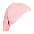 thumbnail image 1 of Gorra de mujer de algodón de seda de alta elasticidad con fondo cilíndrico monocromático, 1 of 5