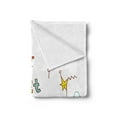 thumbnail image 2 of Saying Soft Flannel Fleece Throw Blanket, Doodle Stars Box Crescent Moon Heart and Toys Colorful Sleep Themed Image, Cozy Plush for Indoor and Outdoor Use, 60" x 80", Multicolor, by Ambesonne, 2 of 5