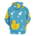 thumbnail image 3 of Bunch of Rubber Ducks Men's Women Vintage 3D Hooded Sweatshirt - All-Season Loose Fit Streetwear, 3 of 6