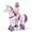 Purple, variant on ICEEIF Ride-On Unicorn Toy for Kids 4-9 Years, Mechanical Plush Unicorn Riding Animal, No Battery Powered, Max Load 165 lbs, Rainbow