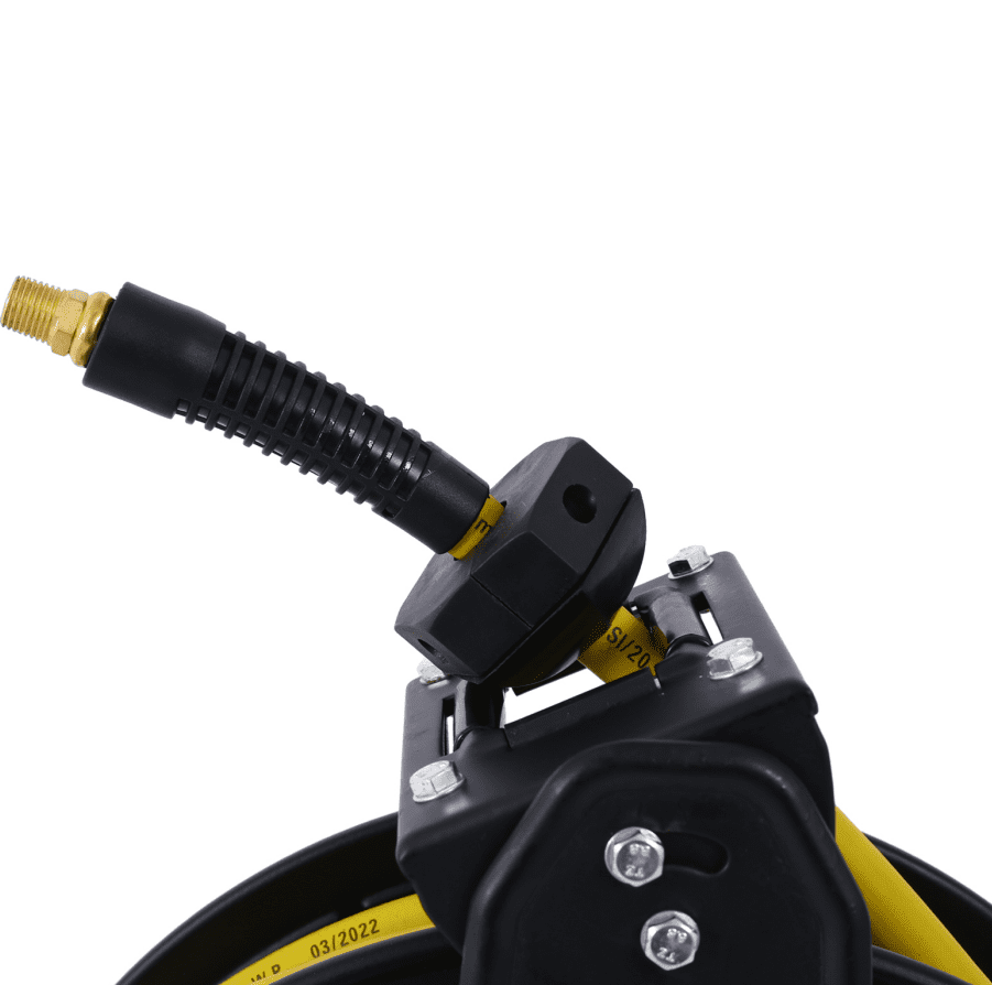 Air Reel 3/8"x50' Hybrid Polymer Hose 300 PSI Steel Frame