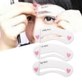 thumbnail image 4 of Trayknick 3Pcs Eyebrow Stencils Assistant Easy to Use Silicone Practical Eyebrow Stencil Molds for Makeup Novice, 4 of 12