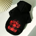 thumbnail image 6 of Visland Dog Hoodie Black - Love Heart Dog Sweatshirt, Soft and Warm Dog Cold Weather Clothes for Small Medium Large Dogs, 6 of 8
