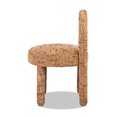 thumbnail image 4 of Miekor Furniture Penny Round Arched Upholstered Dining Side Chair, Set of 2, Golden Rust Orange Chenille 9265, 4 of 8