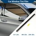 thumbnail image 3 of Unique Bargains Car Window Tint Film Window Privacy Film Car Nano Ceramic PET 9.84 ft x 29.92 inch 1 Pc Black Silver Tone VLT 18% IRR 65% UVR 85%, 3 of 8