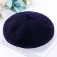 thumbnail image 1 of Boina de primavera, otoño e invierno, estilo hongo, gorro de mujer, gorro de calabaza transpirable, gorro de pintor de lana, 1 of 6