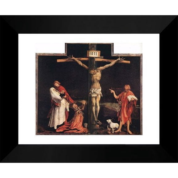 FrameToWall - The Crucifixion 15x18 Framed Art Print by Grunewald, Matthias