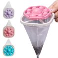 thumbnail image 4 of Sylvtty 3Pcs Washing Machine Hair Remover Floating Hair Filtering Mesh Removal Bag Laundry Clear Drain Blockage Debris Collector, 4 of 7