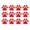 Red, variant on WIRESTER 3" x 3" Vinyl Decor Decal Sticker Removable For Notebook, Ipad, Car, Set 12pcs - Yellow