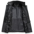thumbnail image 5 of Men's Business Woolen Coat Fashion Double Collar Mid-length Woolen Jacket For Autumn/ Winter, 5 of 8