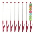 thumbnail image 1 of Uxcell Pince à Alligator à Longue Queue, 8 Pcs 5.3 Pouces/135mm Pince à Fil Métallique Clips Perlants, Rouge, 1 of 5