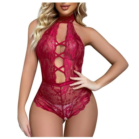 

YDKZYMD Women Sheer Lingerie Babydoll Set Teddy Underwear Bodysuit Sexy Chemise With Sets