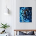 thumbnail image 4 of Sheronv Tiger Lightning Bolt Fine Art Aesthetic Canvas Poster Print for Living Room Bedroom Office Wall Decor - High Quality Waterproof Wall Art Painting 16x20 in, 4 of 5