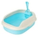 thumbnail image 4 of Caja de arena para gatos, orinal, inodoro, arenero portátil para gatos, fácil de limpiar para todo tipo de gatos. Azul, 4 of 9