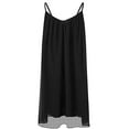 thumbnail image 4 of Summer Spaghetti Strap Chiffon Sundress for Women Plus Size Sleeveless Beach Slip Dress Top Shirt Dresses S-5XL, 4 of 4