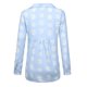 thumbnail image 5 of ICHUANYI Clearance Womens Fashion Casual Knot Floral Short Sleeves V-Neck Shirt Blouse Tops(Blue, XXXL) Ichuanyi Ichuanyi, 5 of 8