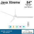 thumbnail image 4 of 84" Minka Aire Java Xtreme White Smart LED Ceiling Fan, 4 of 5