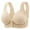 Khaki, variant on Voncos Plus Size Bras No Wire Front Closure Comfortable Breathable Everyday Bras for Women Pink Bra Size 2XL