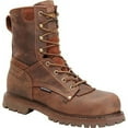 thumbnail image 2 of Men's Carolina CA8528 Waterproof 8" Composite Toe Brown Work Boots, 2 of 4