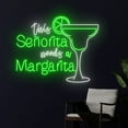 thumbnail image 3 of Handmadetneonsign This Senorita Needs A Margarita Neon Sign, Margaritas LED Light, Cocktail Sign, 3 of 5