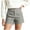 *Gray, variant on Women's Solid Color High Waisted Stretch Dress Shorts,Comfortable Casual Summer Short Black,Women's Plus XXL