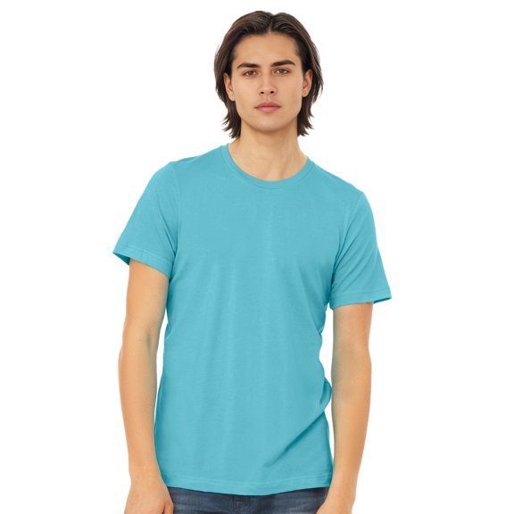 BELLA CANVAS Adult Unisex Short Sleeve Crew T-Shirt for Crafting, Turquoise, Medium