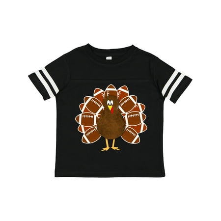 

Inktastic Thanksgiving Craft Paper Football Turkey Gift Toddler Boy or Toddler Girl T-Shirt