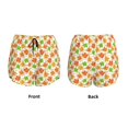 thumbnail image 2 of JUNZAN Maple Leaves1 Print Women's Athletic Gym Running Shorts with Phone Pockets - Workout Shorts-Small, 2 of 5