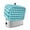 Turquoise, variant on Toaster Cover 4 Slice, Black White Plaid Dustproof Bakeware Oven Protector with Top Hook, Gradient Geometric Buffalo Checkered Waterproof Small Kitchen Appliance Toasters Dust Cover, 12"x11"x8"