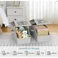 thumbnail image 7 of 2 PCS Stackable Hat Storage for Baseball Caps, Holds up to 24 Caps Hat Organizer for Closet, Sturdy Snapback Boxes for Men with Cardboard, 7 of 7