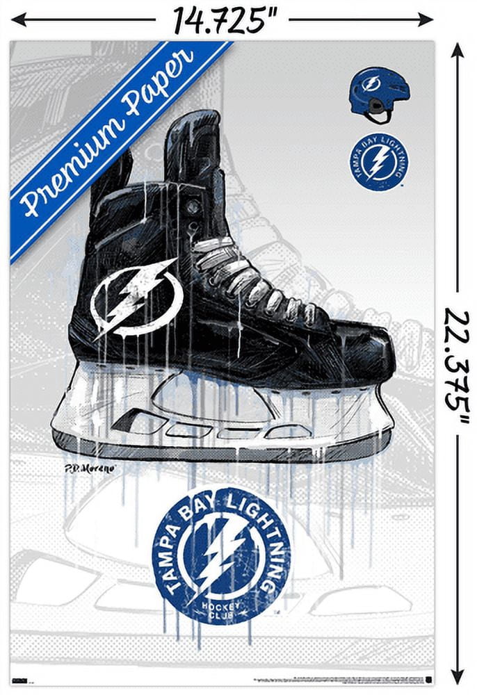 NHL Tampa Bay Lightning - Drip Skate 21 Wall Poster, 14.725" x 22.375"
