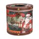 thumbnail image 1 of Caja de pañuelos navideña redonda, creativa, decorativa y utilitaria. Papá Noel, 1 of 9
