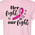 thumbnail image 4 of Inktastic Breast Cancer Awareness Her Fight is Our Fight T-Shirt, 4 of 5