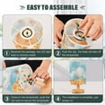 thumbnail image 4 of Giraffe in Clouds Table Lamp USB Bedside Desk Nightstand Lamp Printed Gifts Small Lamp Wood Base for Bedroom Living Room Kids Room College Dorm, 4 of 7