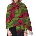 thumbnail image 5 of Shawl Wraps for Women - Red Calla Lily Flowers Oversized Fall Winter Fashion Blanket Scarf for Women, 5 of 6