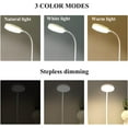 thumbnail image 5 of LINLIN Desk Lamp with 3 Color Modes Stepless Dimming Eye-Caring LED Table Lamps Rechargeable Night Light Touch Dimmable Bedside Lamps Reading Light for Home Office, 5 of 8
