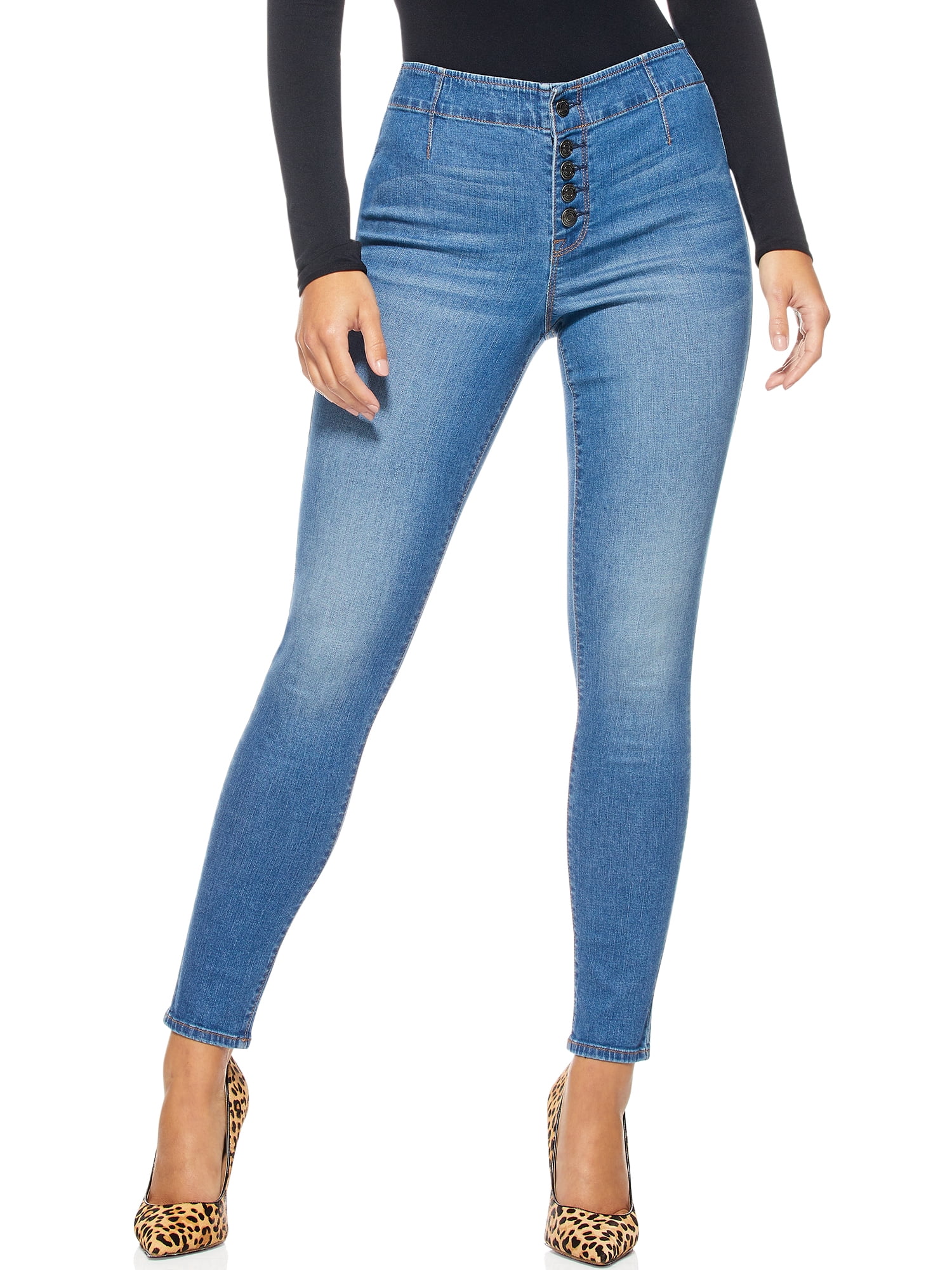 Emotion refugees superstition Sofia Jeans by Sofia Vergara Women's Rosa Curvy Ripped High-Rise Ankle Jeans  - Walmart.com