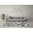 thumbnail image 3 of Ahgly Company Indoor Square Abstract Gray Modern Area Rugs, 4' Square, 3 of 4