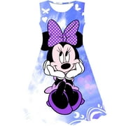 Disney filles mode Minnie robes princesse enfants vêtements dessin animé Minnie Mouse impression 3D été mode Minnie Mouse robe