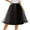 Black, variant on Midi Skirts for Women Tulle Skirt Short Ballet Dance Dress Puffy Tulle Skirt Tutu Style Red L