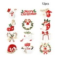 thumbnail image 1 of Worallymy 12 Uds. alfileres navideños de aleación de cristal alfileres de pecho para festivales muñeco de nieve Animal broche de Navidad Worallymy JD735809927, 1 of 7