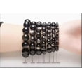 thumbnail image 5 of HOOUN Double Silver Eye Natural Obsidian Bracelet Birthday Gift-14MM, 5 of 5