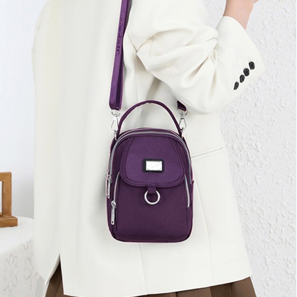 Bolso Bandolera Bolso cruzado de mensajero elegantes Correa ajustable impermeable simple para el trabajo