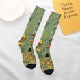 thumbnail image 5 of Balery Botanical Garden With Cats Printed Novelty Socks Men's Women's Crew Socks Sports Socks Knee High Socks Cotton Socks Quirky and Cool Socks, 5 of 9