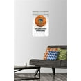 thumbnail image 2 of NBA Golden State Warriors - Drip Ball 20 Wall Poster with Push Pins, 14.725" x 22.375", 2 of 3