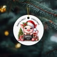 thumbnail image 3 of Duck Baby Ornament Xmas, Personalized Expecting Baby First Time Parent Gifts, Baby Duck Ornament, Custom Name Baby's First Christmas Ornament, Pregnancy Announcement Christmas Tree Decorations 2LT0od, 3 of 6