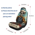 thumbnail image 5 of Cauagu Skeleton Chef BBQ Scene Print Car Seat Covers,Universal Automotive Seat Covers Car Seat Protectors Easy to Install Car Cover Car Accessories Auto rucks Van & SUV-1, 5 of 9