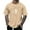 Khaki, variant on Elvqul Short Sleeve Shirts for Men Pink Mens Graphic Pullover Tops Casual Soft Crewneck T-Shirt